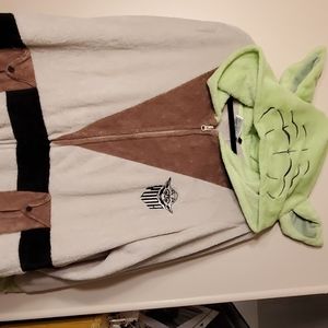 Footless yoda onesie